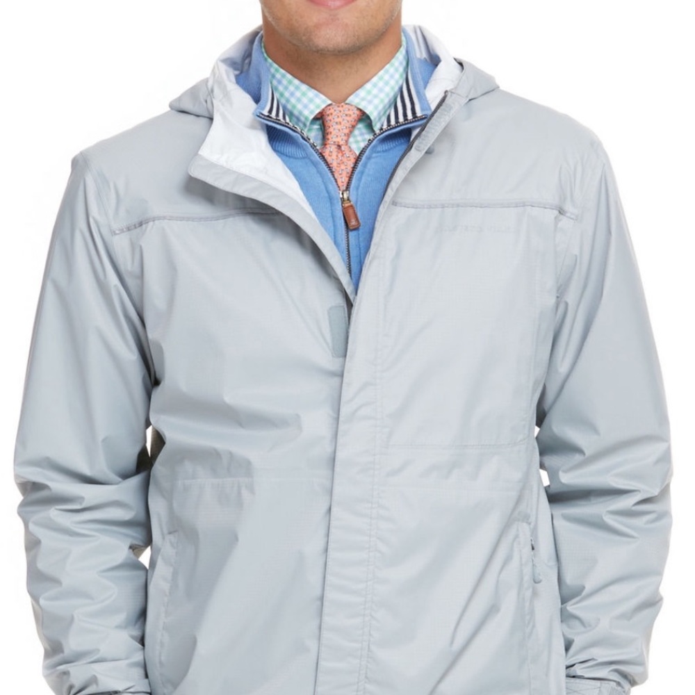 Vineyard Vines Beacon Full Zip Rain Jacket